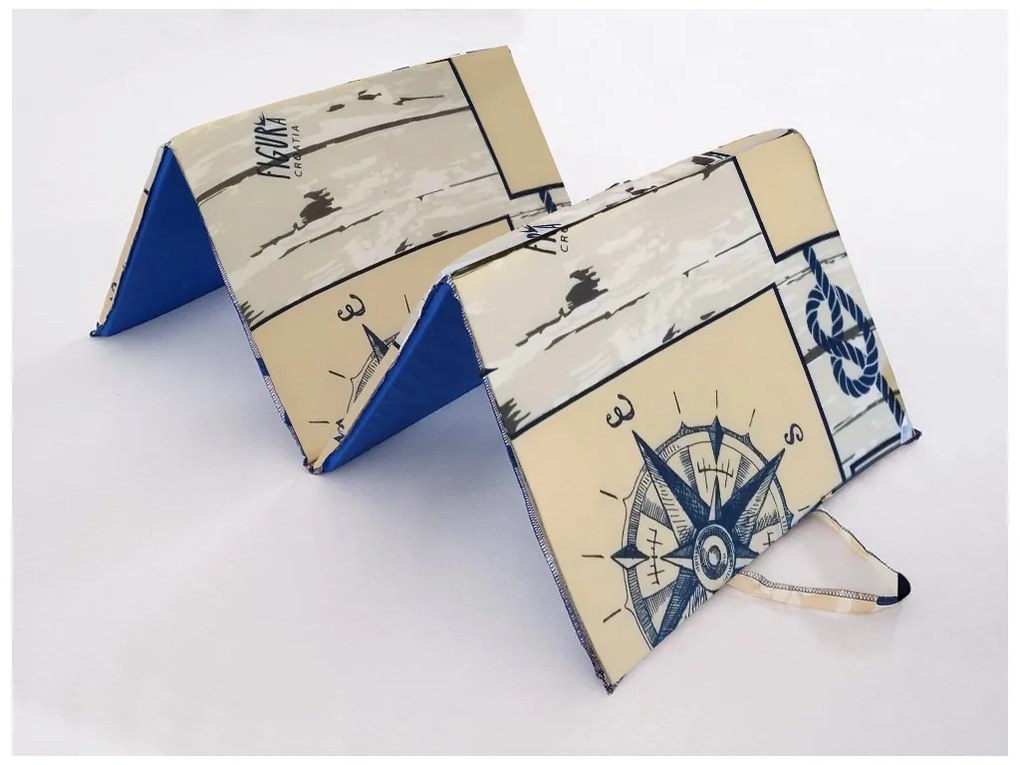 Plážové ležadlo MARINE 137x49 cm, béžové