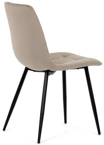 Autronic BONTEC Jedálenská stolička, béžová, zamatová látka, DCL-X7015 CAP2 Farba: Béžová