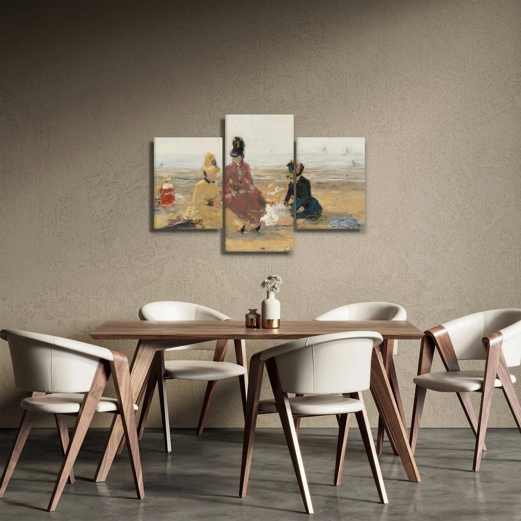 Obraz - Eugène Boudin, On the Beach, Trouville, reprodukcia (90x60 cm)