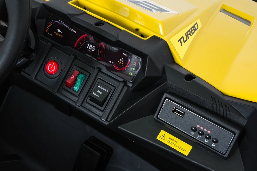 Ramiz Elektrická bugina TURBO 23 pre deti žltá