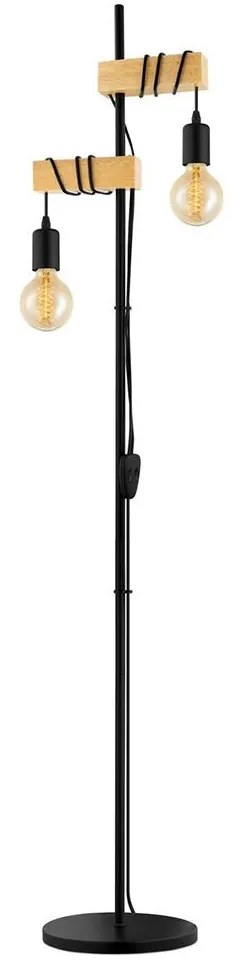 Eglo 32919 - Stojacia lampa TOWNSHEND 2xE27/10W/230V EG32919