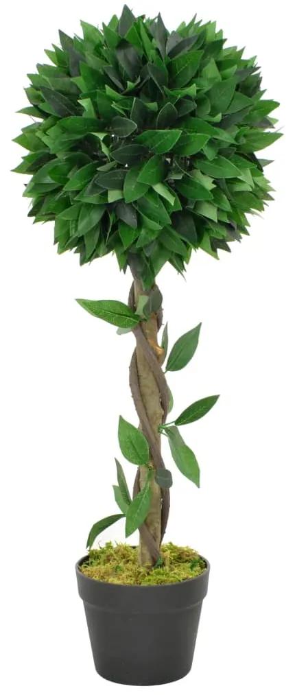 vidaXL Umelá rastlina, vavrín s kvetináčom, zelená 70 cm