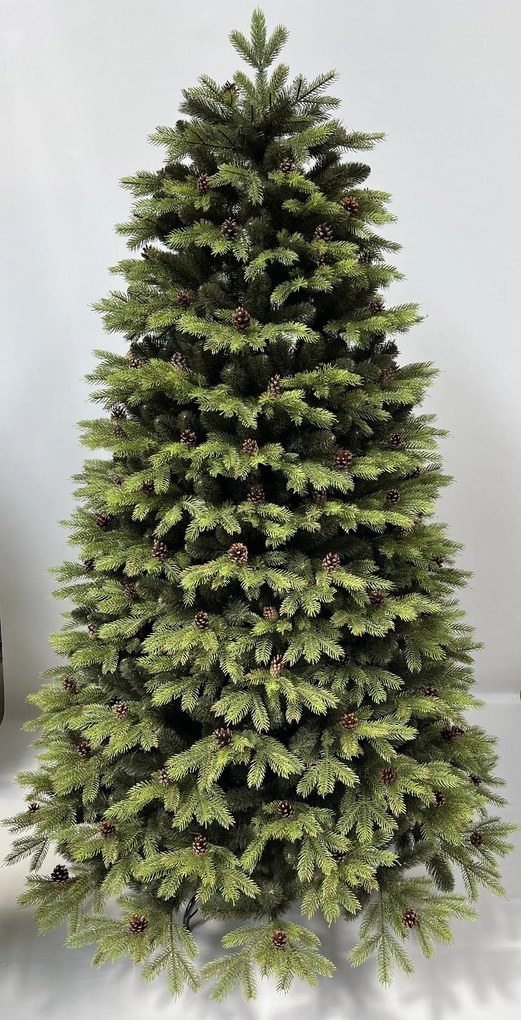Vianočný stromček- Jedľa Pola premium 3D so šiškami- 240cm