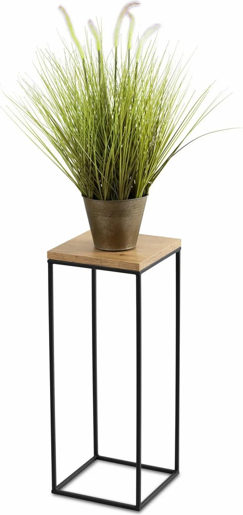 STOJAN NA KVETINÁČ BASICLOFT 60X24X24 CM ČIERNA/HNEDÁ