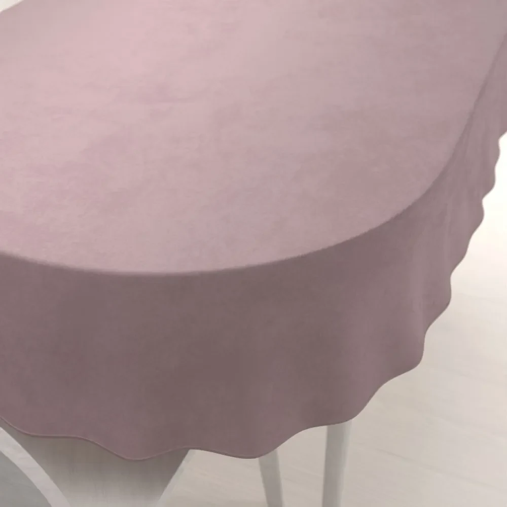 Biante Zamatový oválny obrus Velvet Prémium SVP-031 Tmavo staroružový 120x200 cm