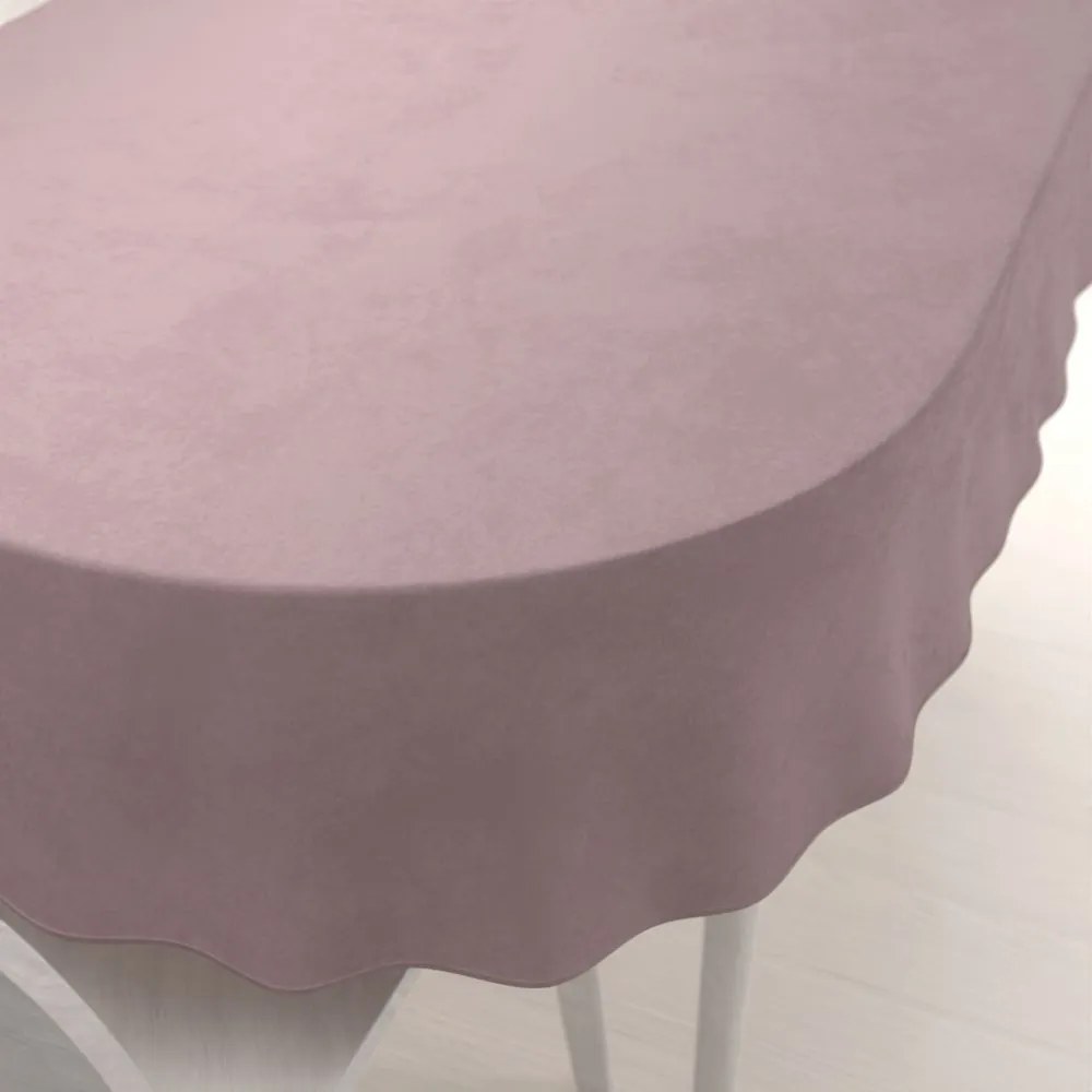 Biante Zamatový oválny obrus Velvet Prémium SVP-031 Tmavo staroružový 140x160 cm