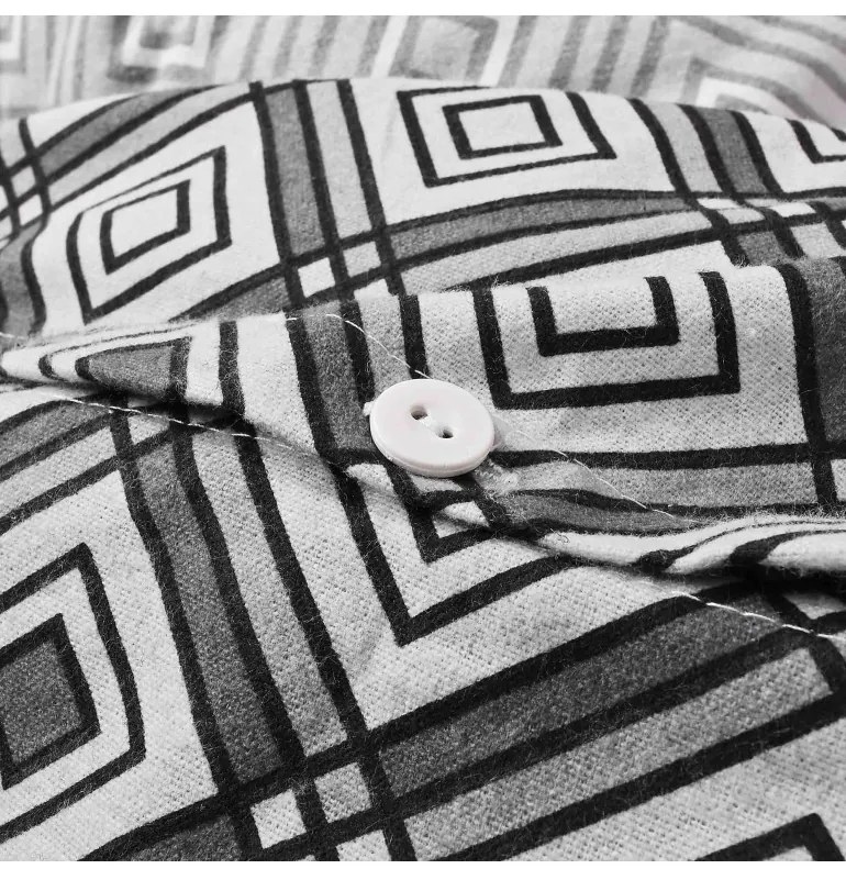 Flanelové obliečky Rainer EMI, Štandardný set jednolôžko obsahuje 1x 140x200 + 1x 70x90