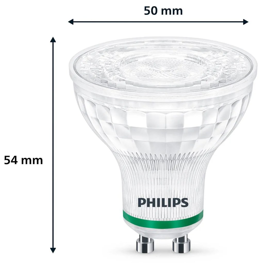 Philips LED reflektor GU10 2,4W 380lm 36° 3 000K