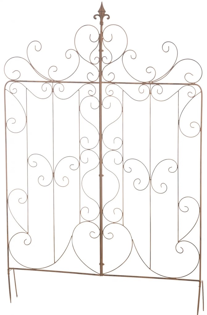 Mriežka na popínavé rastliny Mandevilla - 133 x 99 cm - Hnedá antik