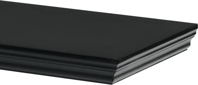 Nástenná polica 60 cm čierna P-024 BK