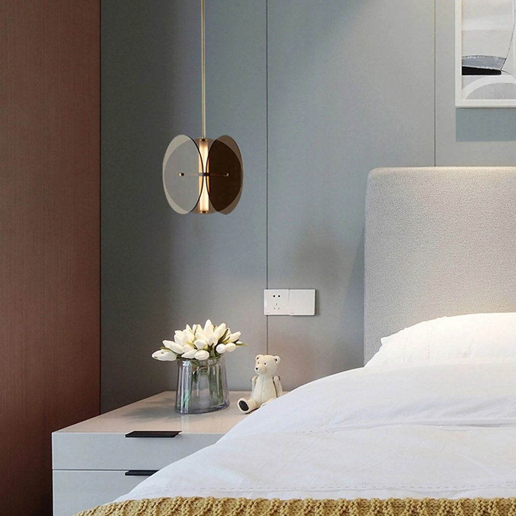 Toolight Toolight, LED stropné svietidlo APP1675-CP, šedá-zlatá lesklá, OSW-06406