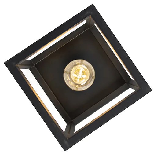 Inteligentné priemyselné stropné svietidlo čierne vrátane WiFi A60 - Cage