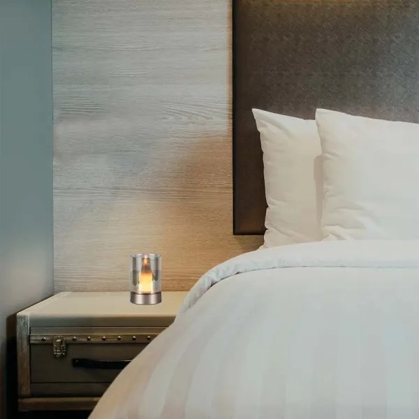 LED Stolná nabíjacia lampa LED/2W/5V 3000K medená