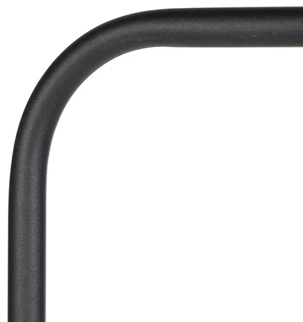 Inteligentná stojaca lampa čierna vrátane WiFi žiarovky A60 - Lofty