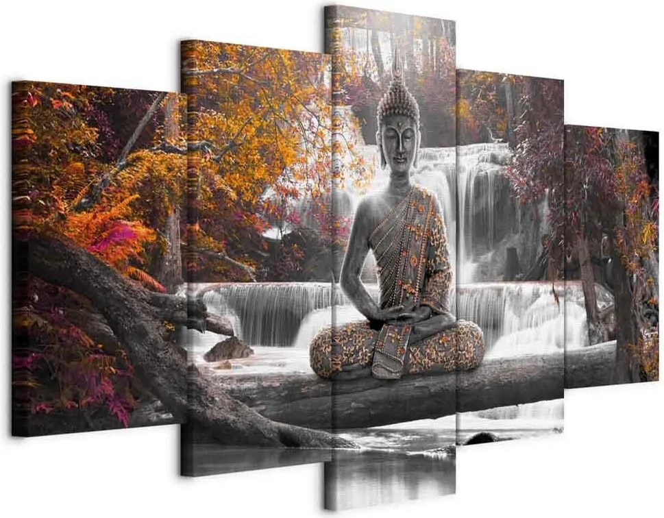 XXXLutz OBRAZ NA PLÁTNE, krajina a príroda, Budha, 100/50/1,2 cm artgeist - Online Only bytové doplnky - 004875002602