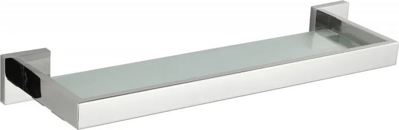 Mexen Vox závesná sklenená polička, chrómová - 707037-00
