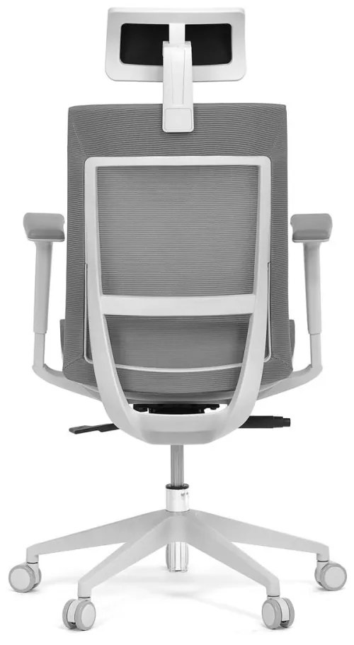 Kancelárska ergonomická stolička SIVAL — sieť, sivá