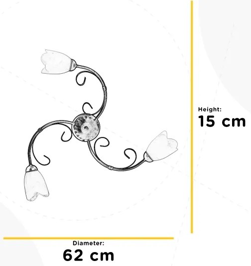 ONLI - Stropné svietidlo ODINO 3xE14/6W/230V