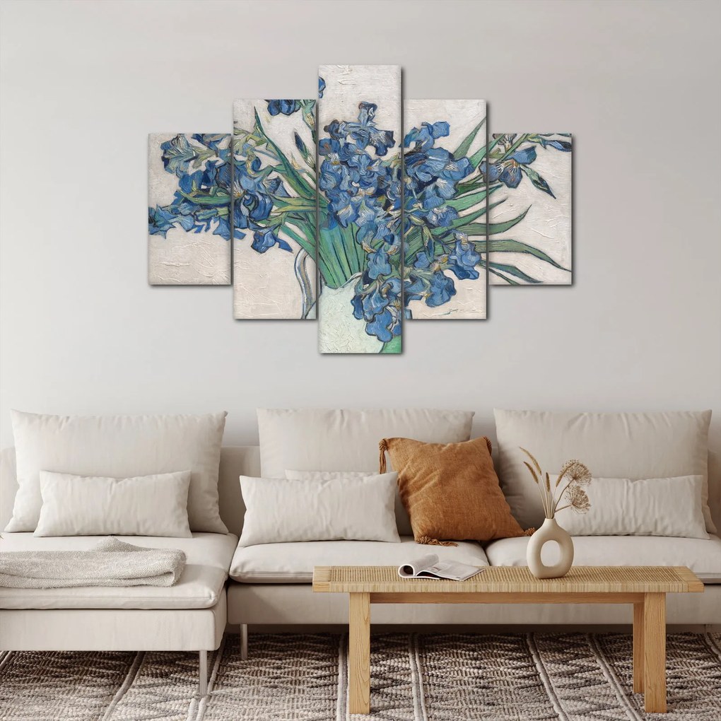 Obraz - Vincent van Gogh, Irises, reprodukcia (150x105 cm)