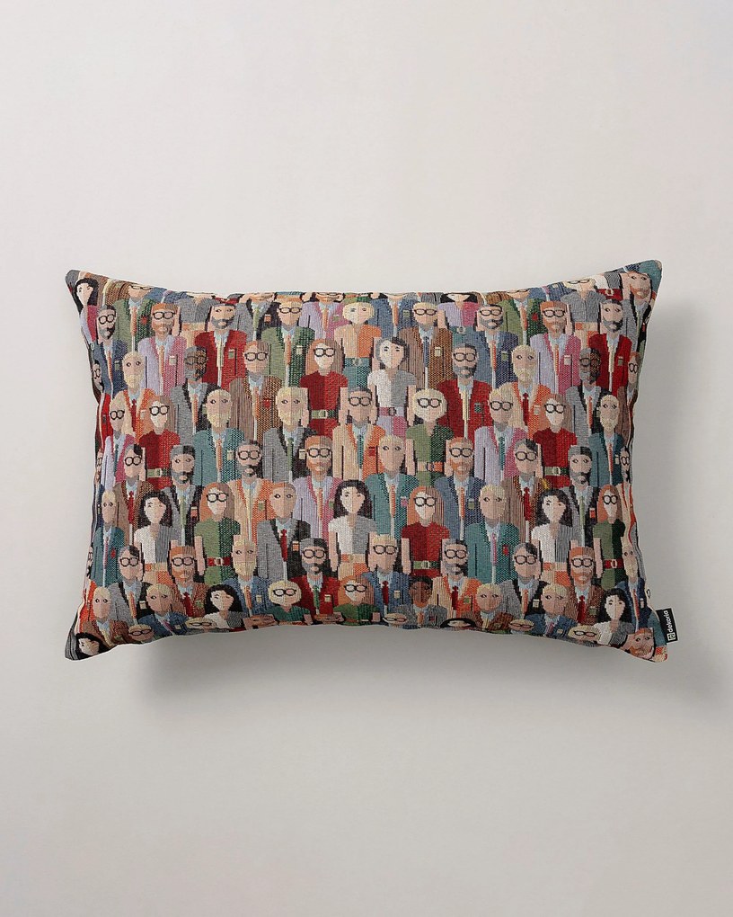 Karin - jednoduchá obliečka, 60x40cm farba produktu viacfarebná látka zapletaná, vzorované