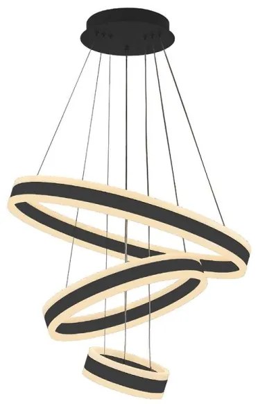 LED Stmievateľný luster na lanku LED/165W/230V 3000-6500K + diaľkové ovládanie