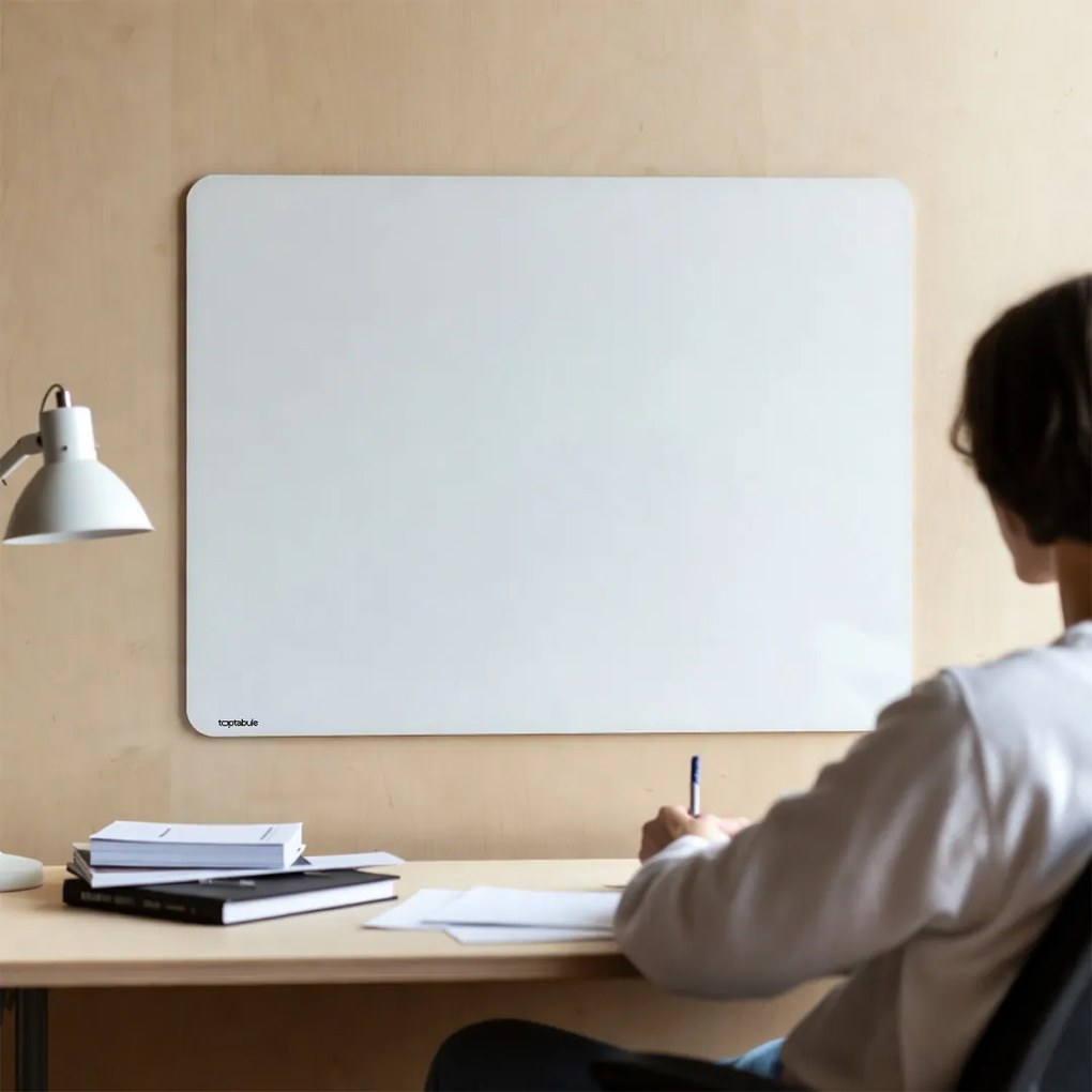 Toptabule.sk  Bezrámová magnetická tabuľa BIELA 60x40 cm