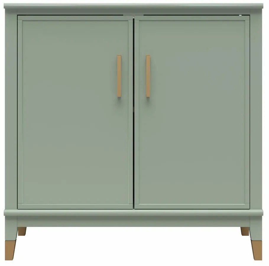 Zelená skrinka 86x85x41 cm Westerleigh – CosmoLiving by Cosmopolitan