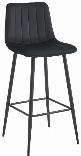 Barová stolička POZZA - čierna