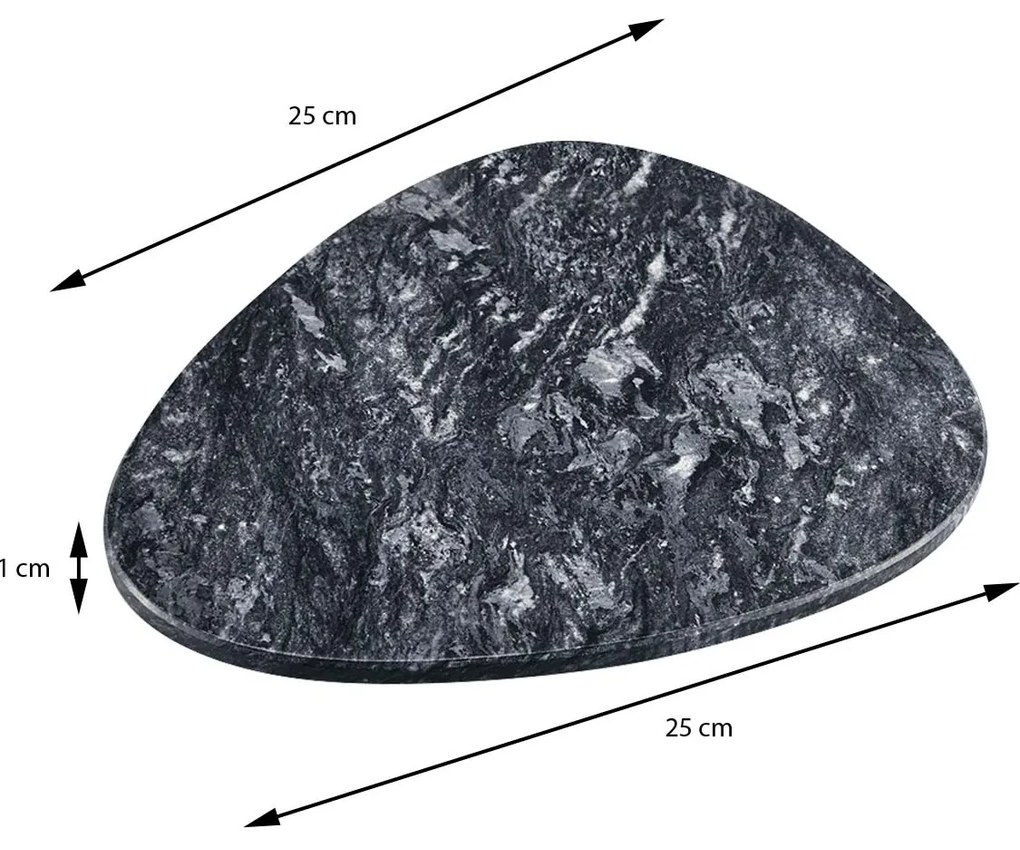 Mramorový servírovací podnos Marble, 25x25 cm