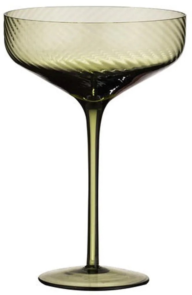 Pohár na kokteily „Katrina Olive Green", obj. 220 ml