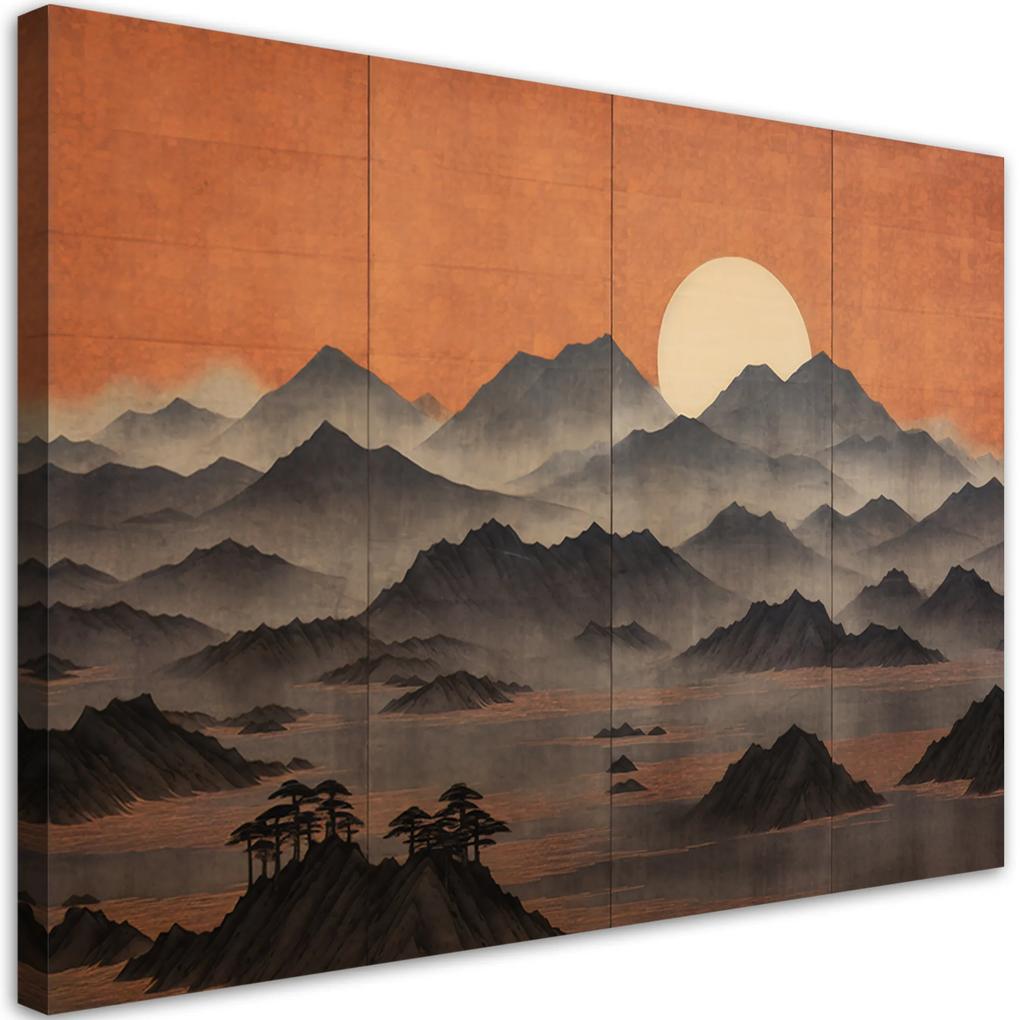 Gario Obraz na plátne Nádherná japonská horská krajina Rozmery: 60 x 40 cm