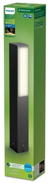 Philips - LED Vonkajšia lampa STRATOSPHERE LED/3,8W/230V 42 cm 2700K IP44