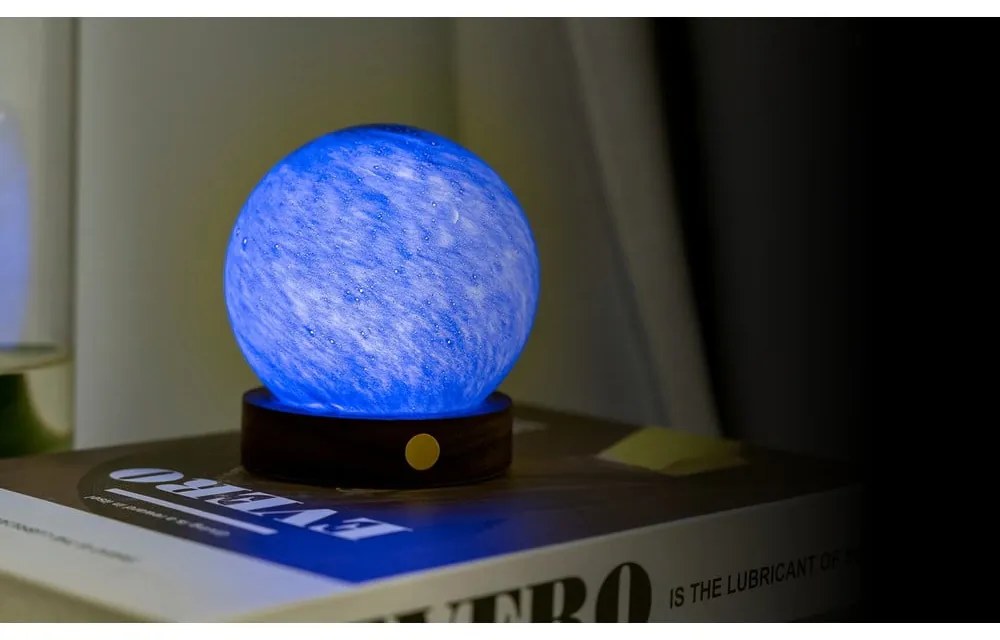 Tmavo prírodná svetelná dekorácia na USB ø 8 cm Galaxy Breeze – Gingko