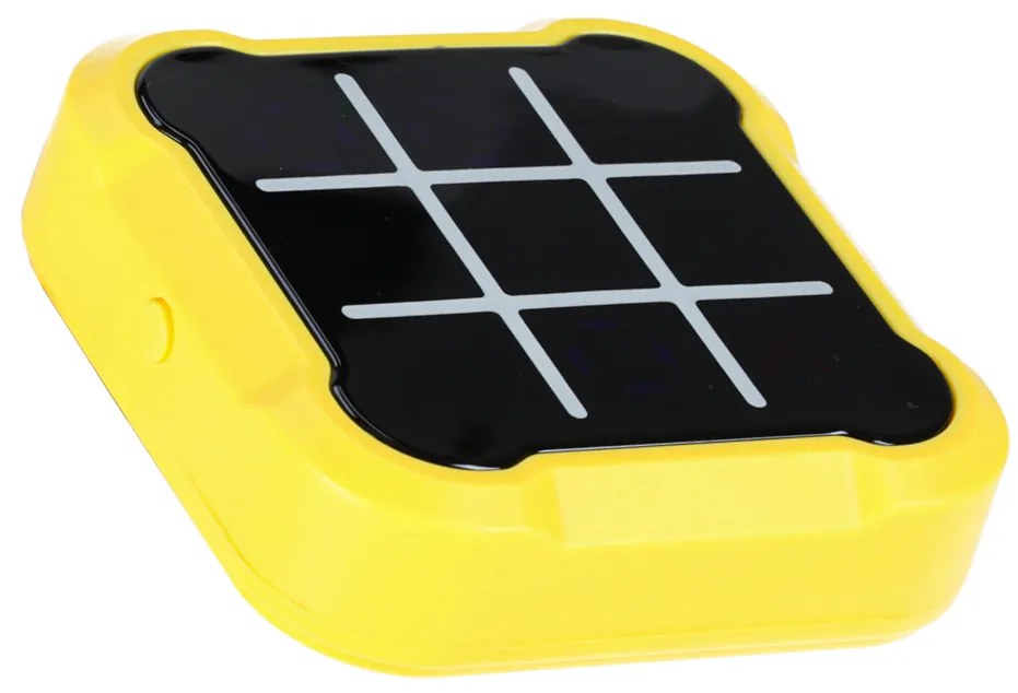 KIK Elektronická logická hra 4v1 Tic-Tac-Toe, Memory a Hit the Mole, žltá