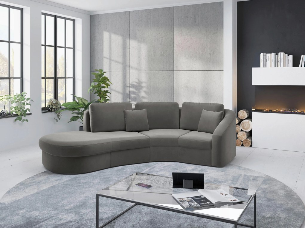 XXXLutz ROHOVÁ SEDAČKA, textil, sivá Sit & More - Sedačky - 000144017408