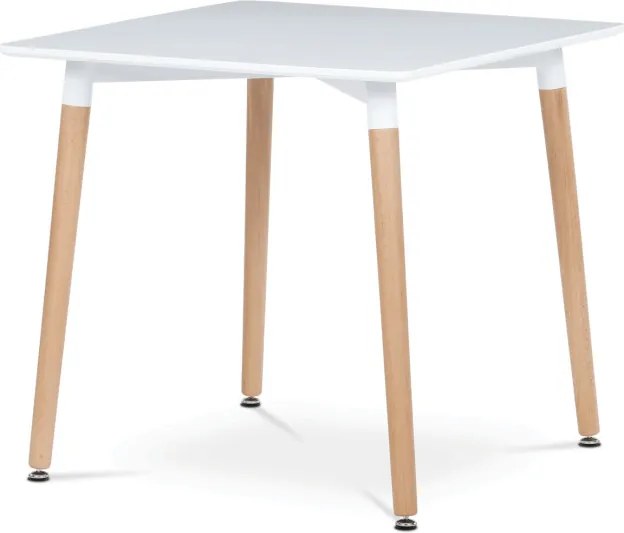 Jedálenský stôl DT-303 biely / naturálny