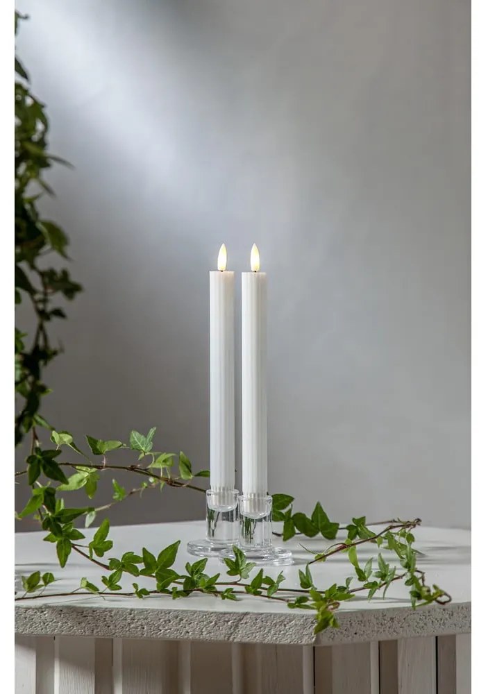 LED sviečky v súprave 2 ks (výška 25 cm) Flamme Stripe – Star Trading