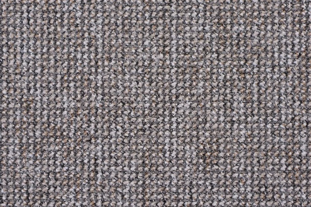 Spoltex, AKCIA: 115x135 cm Metrážny koberec Texas 23 šedobéžový, šíře, šedá, filc, chodba / predsieň