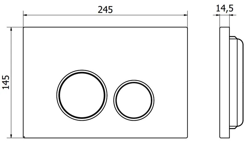 Mexen FENIX 05 - TLAČIDLO PRE Mexen MODUL, LESKLÝ CHROM - 600501