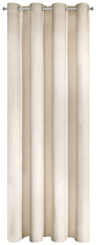 ZATEMŇOVACÍ ZÁVES NA KRÚŽKOCH RIA 140X250 CM KRÉMOVÁ