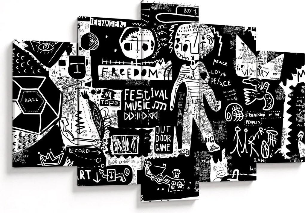 Obraz - Graffiti (150x105 cm)