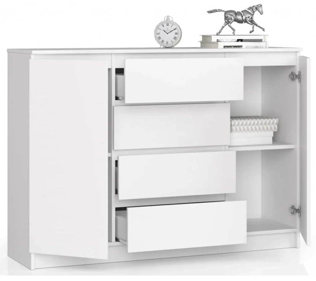 Komoda K140 2D4SZ biela