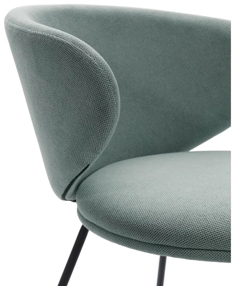 Zelené čalúnené jedálenské kreslá v súprave 2 ks Rush – Marckeric