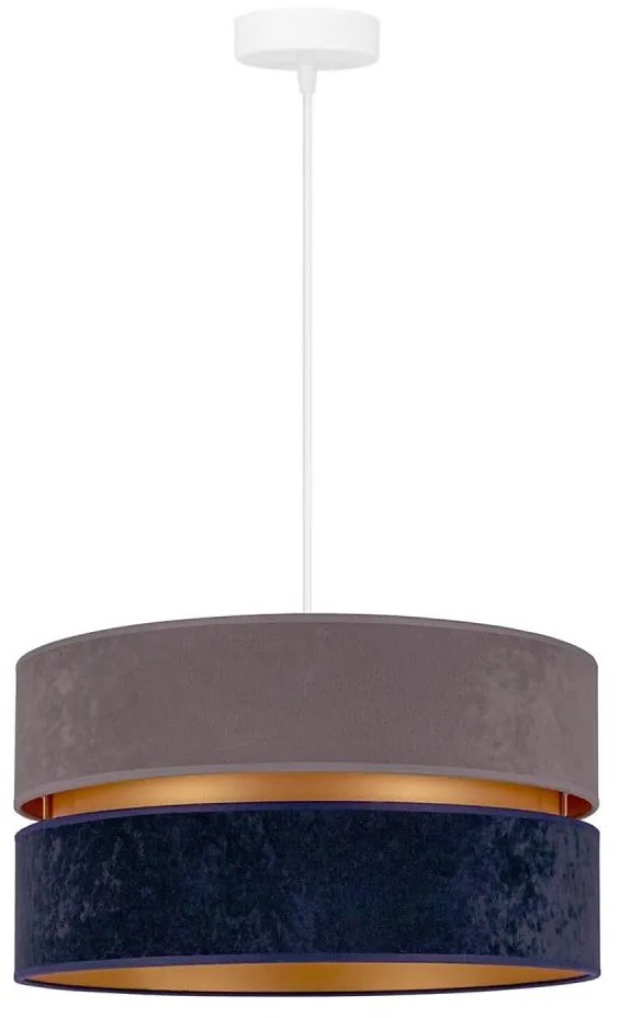 Duolla - Luster na lanku DUO 1xE27/15W/230V pr. 40 cm modrá