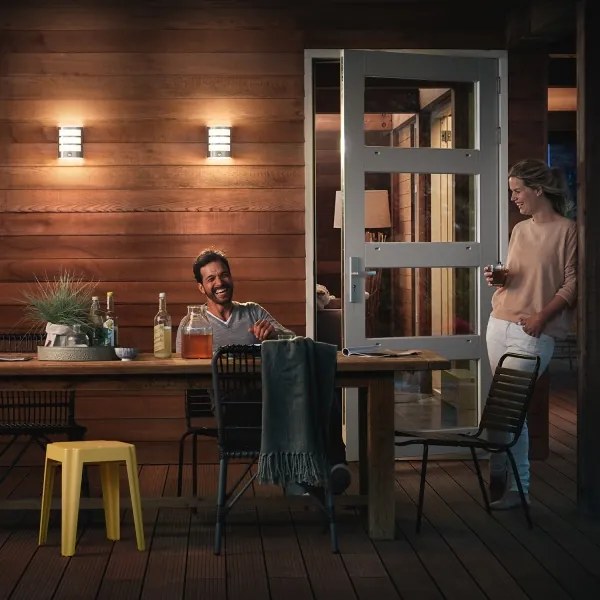 Philips 17324/47/16 - Vonkajšie senzorové svietidlo PYTHON LED/6W/230V IP44