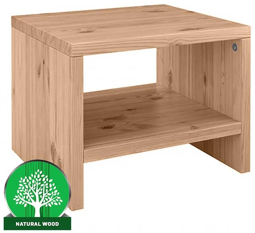 Nočný stolík Sonia borovica morená dub