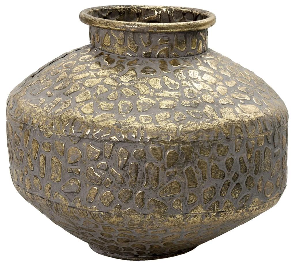 Zlatá antik dekoračné váza Gemma - Ø 27*21 cm