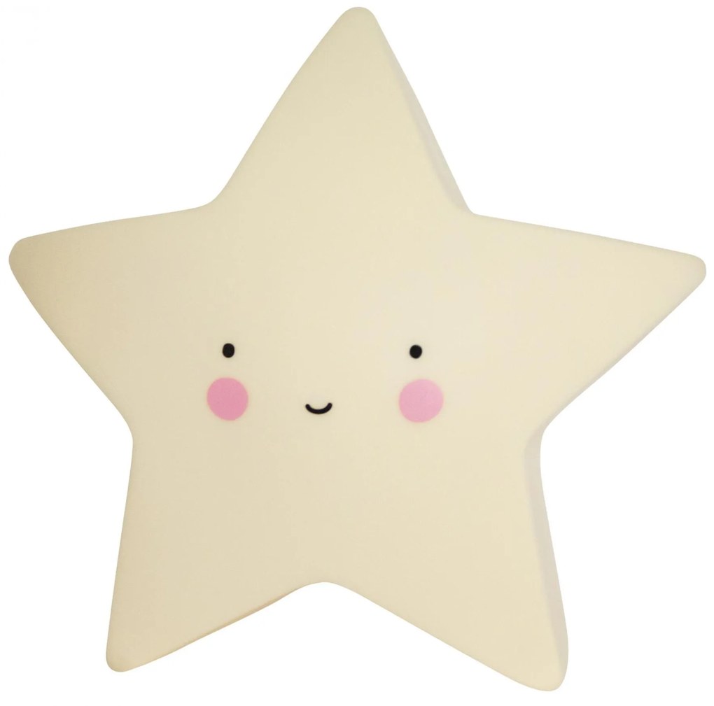 A Little Lovely Company Nočná LED lampička Yellow star
