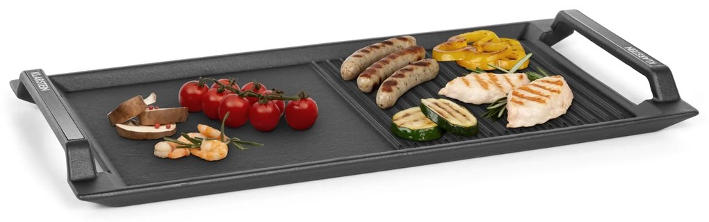 Klarstein Delicatessa Grill Pan, grilovacia platňa, príslušenstvo k indukčnej varnej doske, čierna