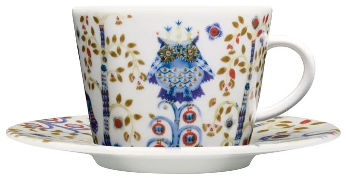 Šálka s podšálkou Taika 0,2l, biela